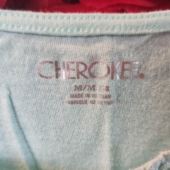 Cherokee Girls Light Green Eyelet Tank Top Size 7/8 - Picture 2 of 7